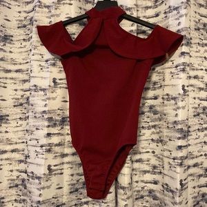 Charlotte Russe Red bodysuit